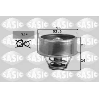 SASIC 3371401 - Thermostat d'eau