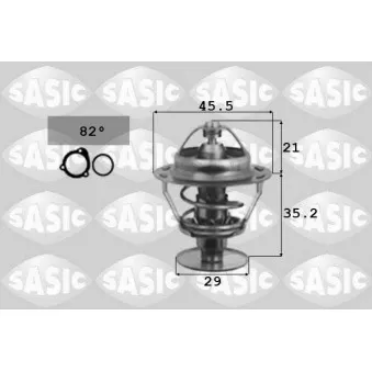 Thermostat d'eau SASIC 3371541 pour CITROEN XSARA 1.5 D - 57cv