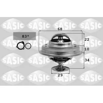 Thermostat d'eau SASIC OEM GTS303