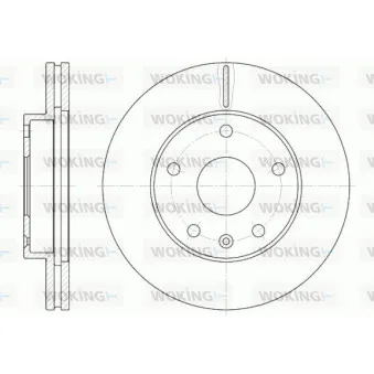 WOKING D6960.10 - Jeu de 2 disques de frein avant