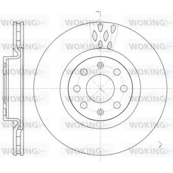 WOKING D6982.10 - Jeu de 2 disques de frein avant