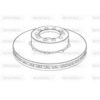 WOKING NSA1126.20 - Jeu de 2 disques de frein arrière