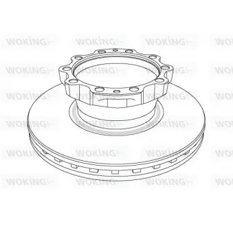 WOKING NSA1174.20 - Jeu de 2 disques de frein avant