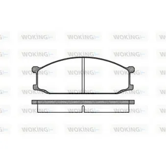 WOKING P0363.00 - Jeu de 4 plaquettes de frein avant