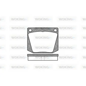 WOKING P1383.00 - Jeu de 4 plaquettes de frein avant