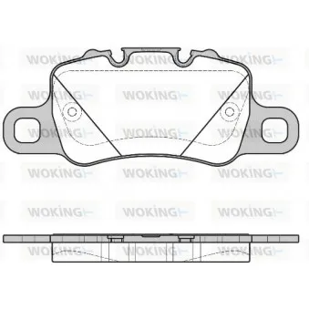 WOKING P14963.00 - Jeu de 4 plaquettes de frein arrière