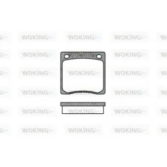 WOKING P1673.00 - Jeu de 4 plaquettes de frein avant