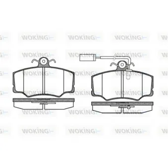 WOKING P2123.02 - Jeu de 4 plaquettes de frein avant