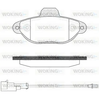 Jeu de 4 plaquettes de frein avant WOKING P5143.22