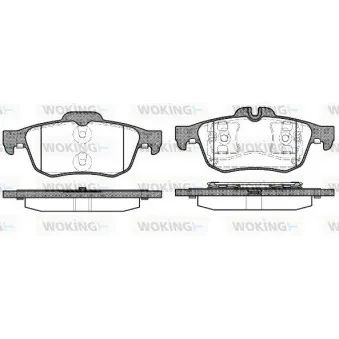 Jeu de 4 plaquettes de frein arrière WOKING OEM 440602154R