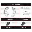 WOKING SPK 3001.00 - Kit de freins, freins à tambours