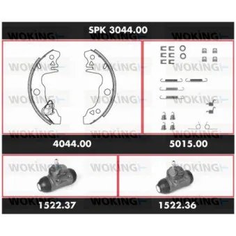 Kit de freins, freins à tambours WOKING [SPK 3044.00]