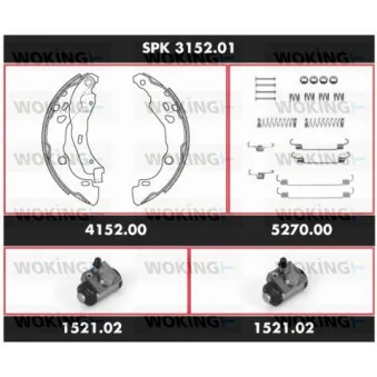 WOKING SPK 3152.01 - Kit de freins, freins à tambours