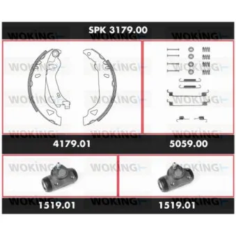 WOKING SPK 3179.00 - Kit de freins, freins à tambours