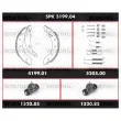 WOKING SPK 3199.04 - Kit de freins, freins à tambours