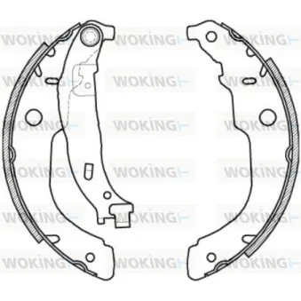WOKING Z4212.00 - Jeu de mâchoires de frein