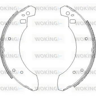 WOKING Z4255.00 - Jeu de mâchoires de frein