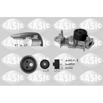 SASIC 3904028 - Pompe à eau + kit de courroie de distribution