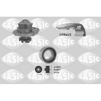 SASIC 3906014 - Pompe à eau + kit de courroie de distribution