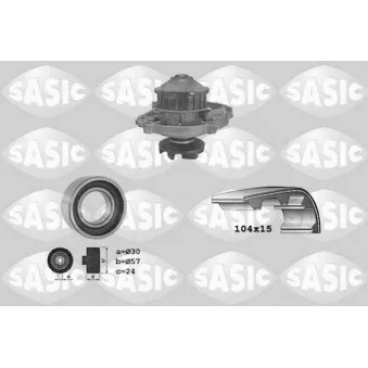 SASIC 3906015 - Pompe à eau + kit de courroie de distribution