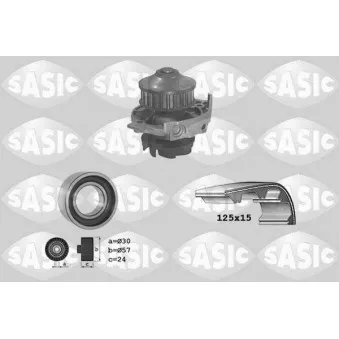 SASIC 3906018 - Pompe à eau + kit de courroie de distribution