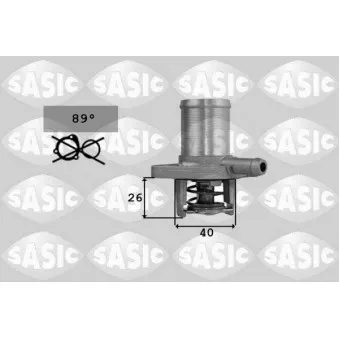 Thermostat d'eau SASIC 4000357 pour RENAULT CLIO 1.2 - 54ch
