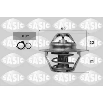 Thermostat d'eau SASIC 4000363 pour RENAULT CLIO 2.0 16V Sport - 197cv