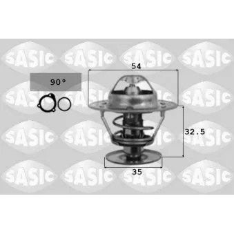 Thermostat d'eau SASIC 4000374 pour RENAULT LAGUNA 2.0 - 140cv