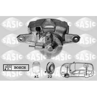 Étrier de frein avant gauche SASIC OEM 4401P6