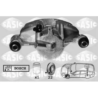 Étrier de frein avant gauche SASIC OEM 0014206383