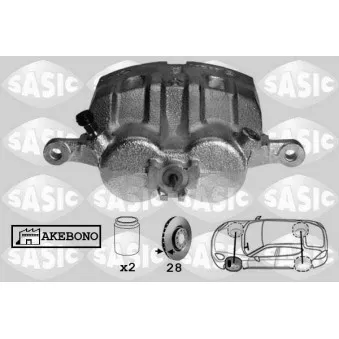 Étrier de frein avant gauche SASIC OEM 410118h30a