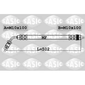 SASIC 6604017 - Flexible de frein