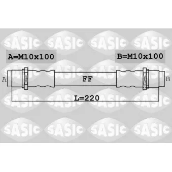 SASIC 6606012 - Flexible de frein