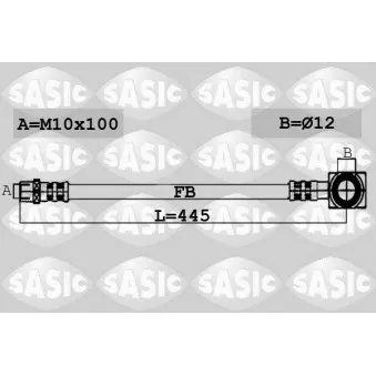 Flexible de frein SASIC OEM 34306760221