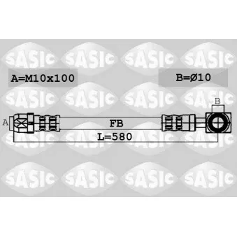 SASIC 6606021 - Flexible de frein