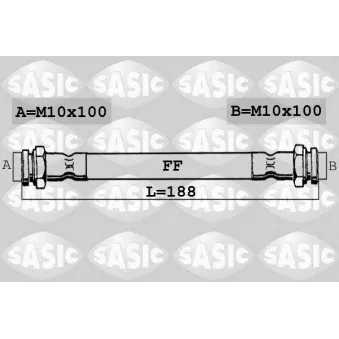 Flexible de frein SASIC 6606028