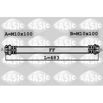 SASIC 6606030 - Flexible de frein