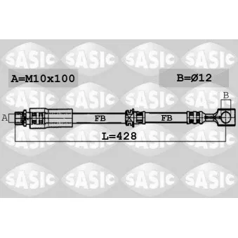 SASIC 6606083 - Flexible de frein