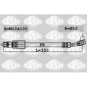SASIC 6606084 - Flexible de frein