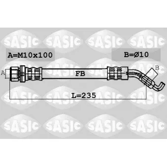 SASIC 6606089 - Flexible de frein