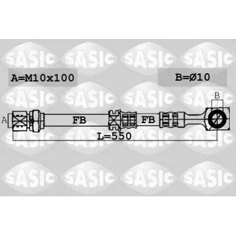 SASIC 6606099 - Flexible de frein