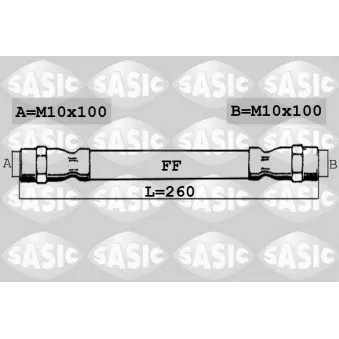 Flexible de frein SASIC OEM BSG 60-730-003