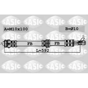 Flexible de frein SASIC OEM 5C0611701A