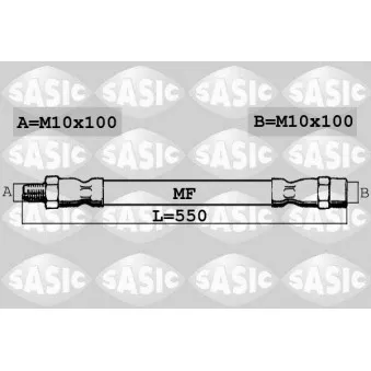 SASIC 6606147 - Flexible de frein