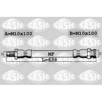 SASIC 6606179 - Flexible de frein