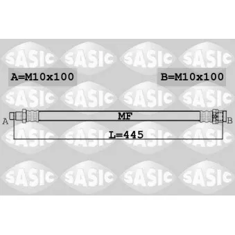 Flexible de frein SASIC OEM 83.7751-0417.3