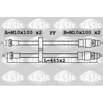 SASIC 6606249 - Flexible de frein
