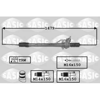 Crémaillière de direction SASIC 7006049