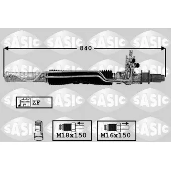 Crémaillière de direction SASIC OEM 900223