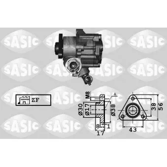 SASIC 7076002 - Pompe hydraulique, direction